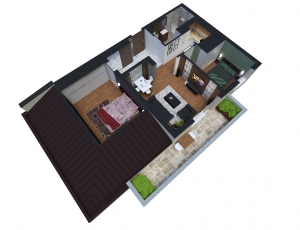 55m2 trosoban